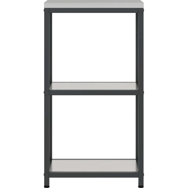 vidaXL Küchenaufbewahrung mit Regal Silber 60 x 50 x 92 cm Stahl 874979 – Bild 7