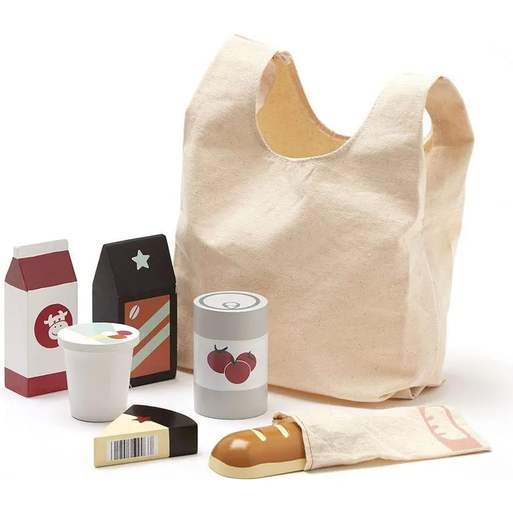 Kids Concept alle anderen Küchenspielzeug ConceptGrocery Shopping Set, Mehrfarbig (1)