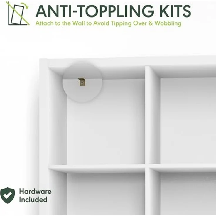 Furinno Kubikregal mit offenem Rücken, dekorativer Aufbewahrungsorganisator, 16-Kubus, Bernstein-Kiefer, Amber Pine – Bild 5