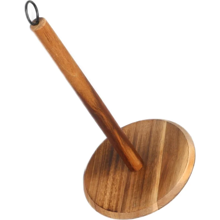 Rutschfester Bambus Küchenrollenhalter – Stilvoll & Praktisch ø15 cm – Bild 2