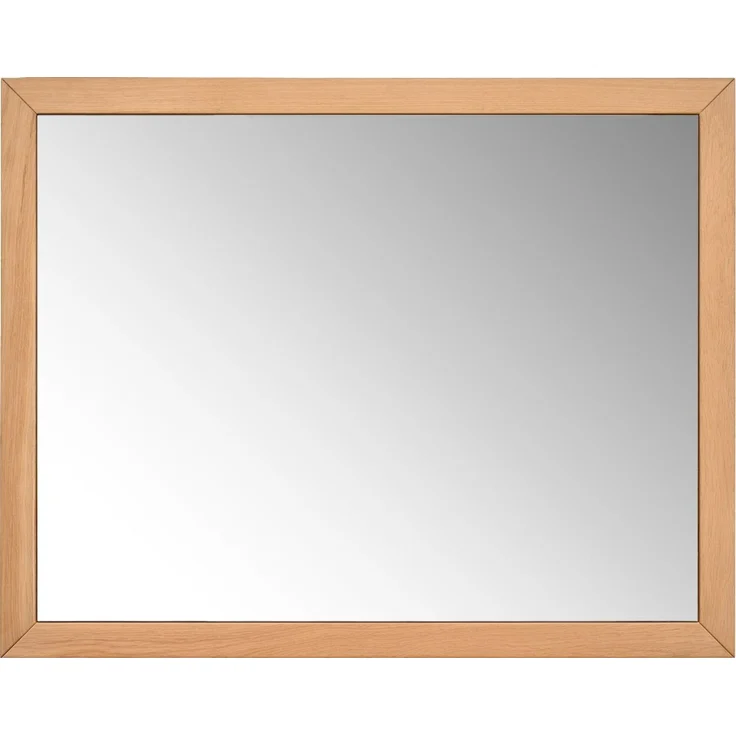 Linea Natura 'CLEVELAND' Spiegel, Echtholz Wildeiche klar, 99.6 x 78.5 x 5 cm – Bild 1