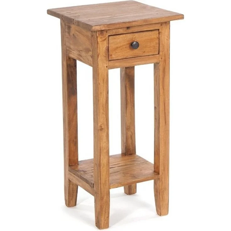 DESIGN DELIGHTS Telefontisch TELEFONTISCH "DRAWER 65", Altholz massiv, 65x31x31 cm, Beistelltisch – Bild 4