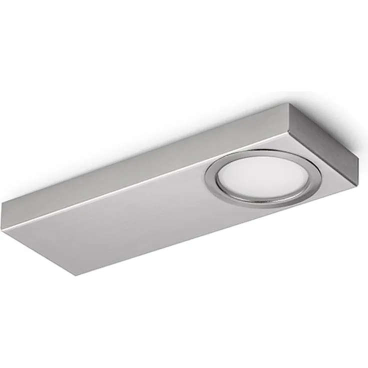 NABER Rea 1 LED, Einzelleuchte ohne Schalter Unterbauleuchte / Edelstahl / 2 Watt / Warmweiß