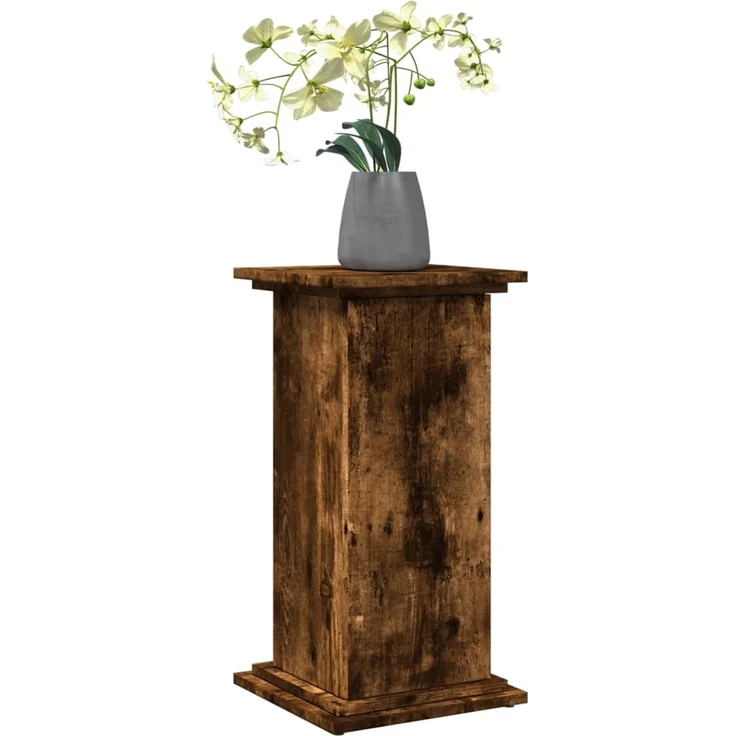 vidaXL Postament mit Stauraum, Holzwerkstoff, Räuchereiche, 31 x 30 x 60 cm – Bild 2