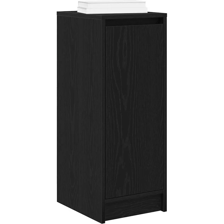 vidaXL Schuhschrank Schwarz Eichen-Optik 29,5x34x76 cm Holzwerkstoff 861860 – Bild 3