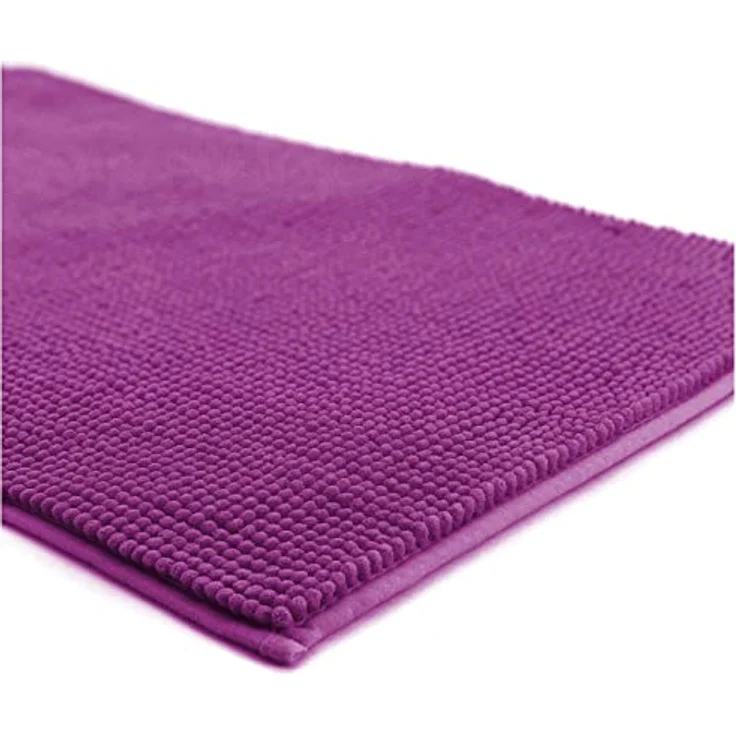heimtexland Badematte Badvorleger Chenille Badteppich Duschvorleger, rutschhemmend beschichtet, Fußbodenheizung geeignet, fußbodenheizungsgeeignet, saugstark, schnell trocknend, strapazierfähig, rutschfest, Polyester, rechteckig, 45x50 cm, Hochflor, su... – Bild 4