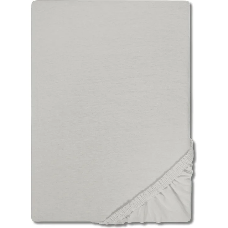 CloudComfort Basic Spannbettlaken Jersey-Stretch silber grau 140 x 190 - 160 x 200 cm
