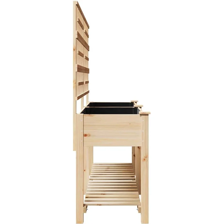 vidaXL Garten-Pflanzgefäß mit Regal Beige 203,5 x 54 x 152,5 cm 42006573 – Bild 5