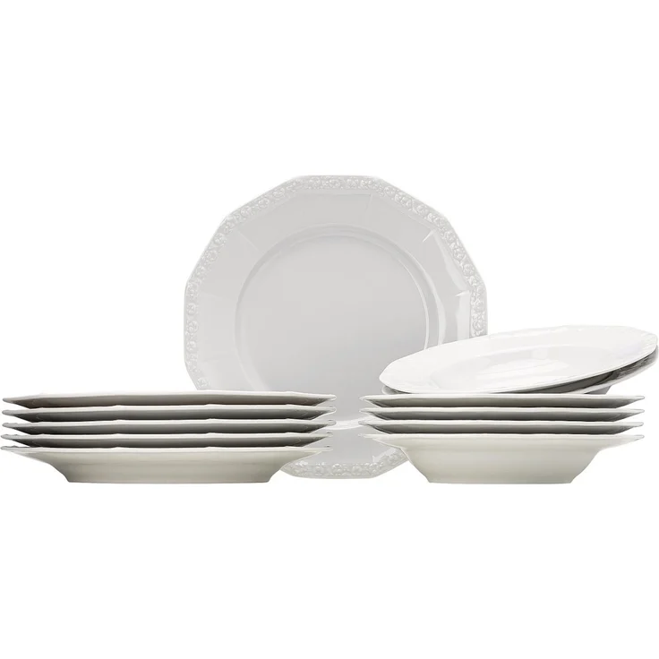 Rosenthal Geschirr-Set Maria Weiss Set 12tlg, Porzellan – Bild 1