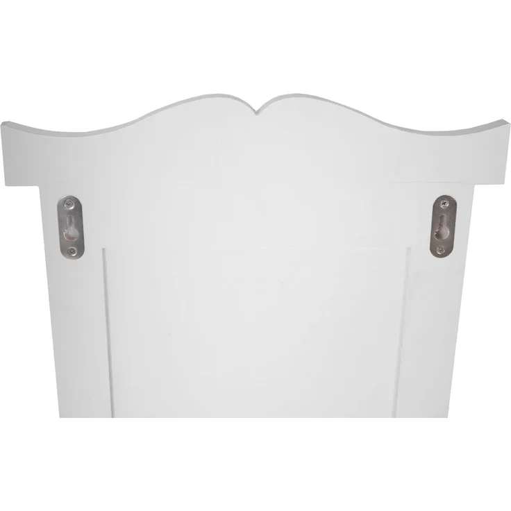2er-Set Garderobe T33, Wandgarderobe Garderobenpaneel, Wandhaken Holz 109x28x4cm ~ weiß lackiert – Bild 3