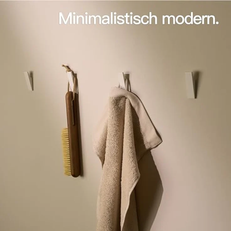 Designfabrik Hamburg Handtuchhaken DFHH KH, (4x Wandhaken), rostfrei, pulverbeschichtet, eloxiert, sandgestrahlt – Bild 3