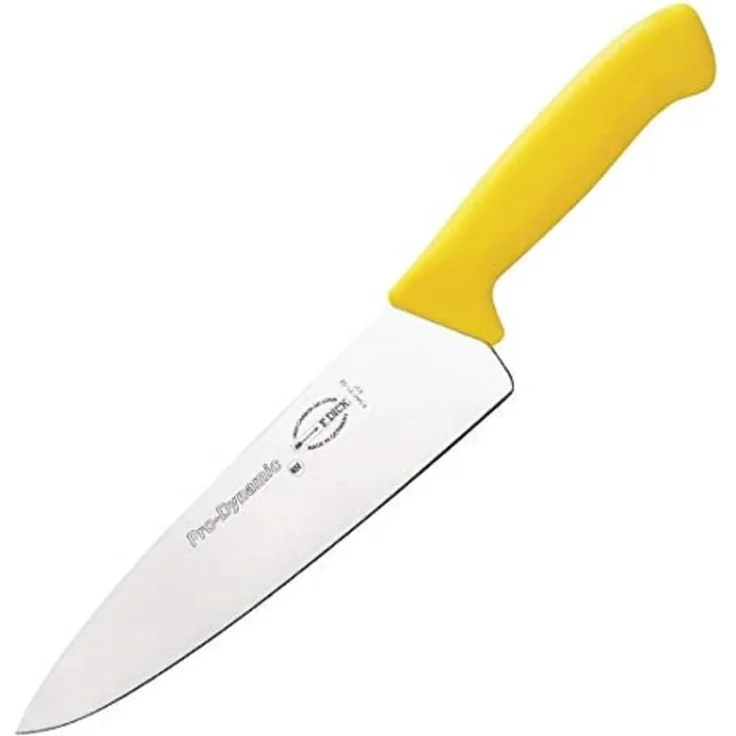 F. DICK ProDynamic Kochmesser gelb Klingenlänge 21cm Küchenmesser X55CrMo14