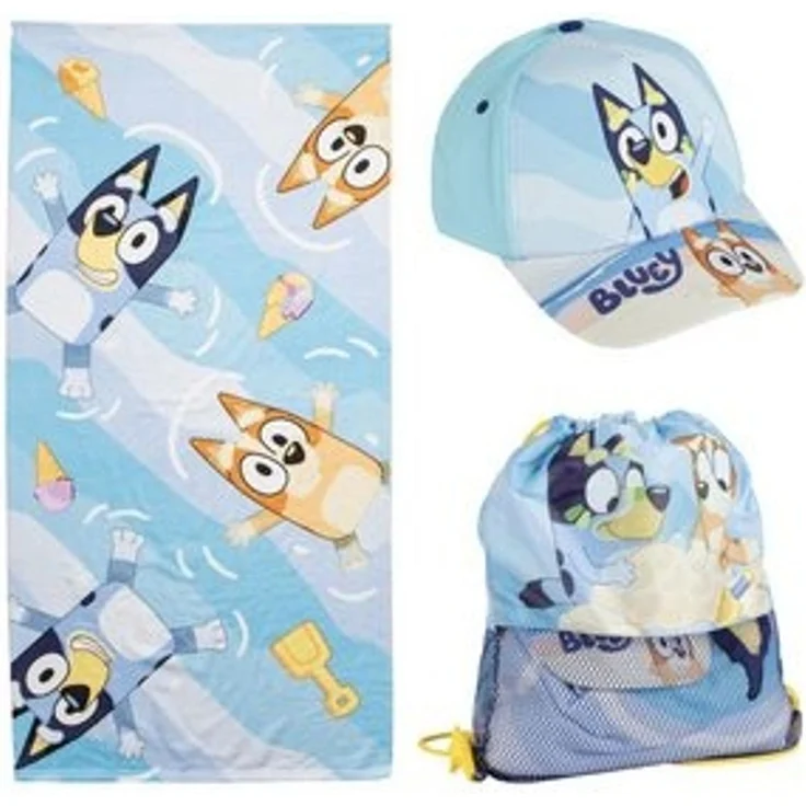 Bluey Handtuch-Set für Kinder – Mehrteiliges Set im Aufbewahrungsbeutel – Bild 6