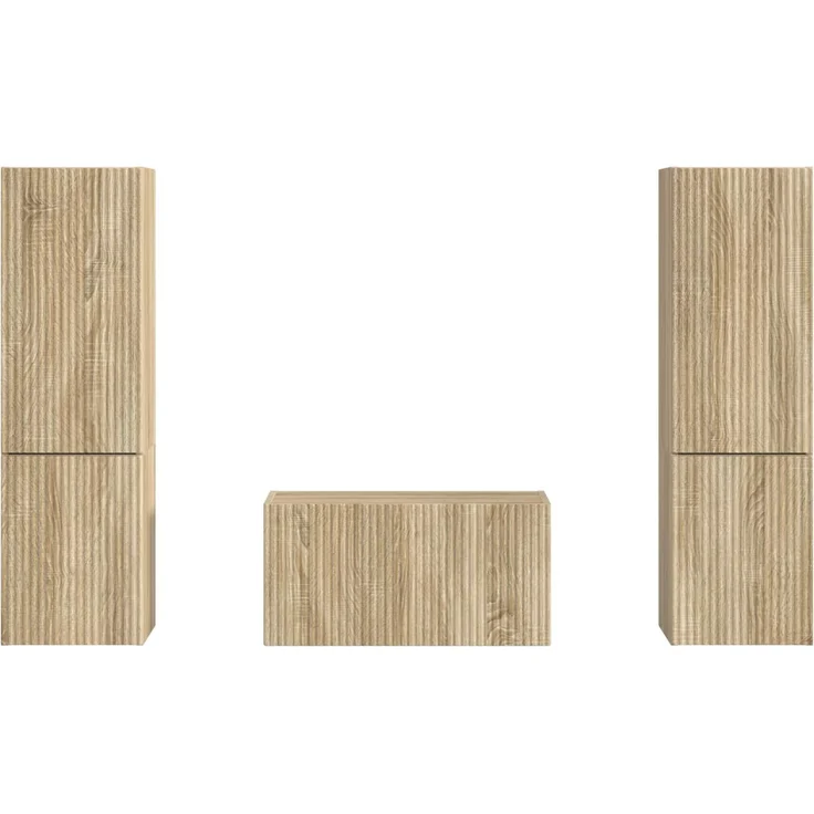vidaXL TV-Schrankset 5 pcs Sonoma-Eiche Holzwerkstoff 3409098 – Bild 8