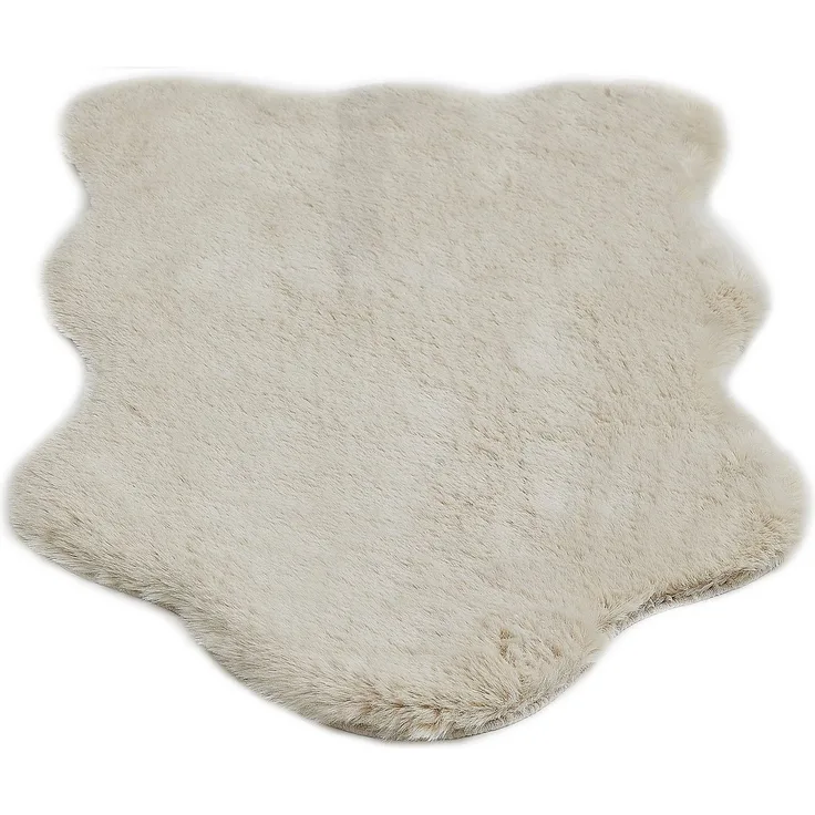LUXOR living Fellteppich Novara, fellförmig, Höhe: 30 mm, Kunstfell, weiche Kaninchenfell-Haptik, waschbar, auch als 2er Set
