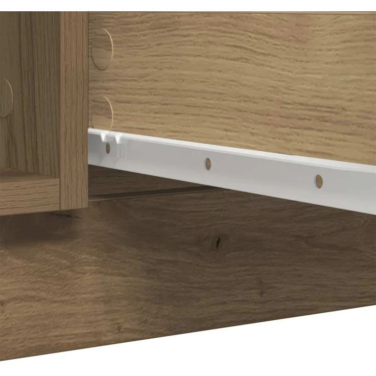 vidaXL Sideboard mit Schubladen Artisan-Eiche 100,5x35x98,5 cm 3328461 – Bild 10