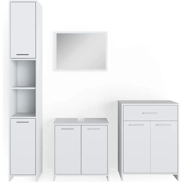 Badmöbel-Set Kiko Weiß 4-teilig Vicco