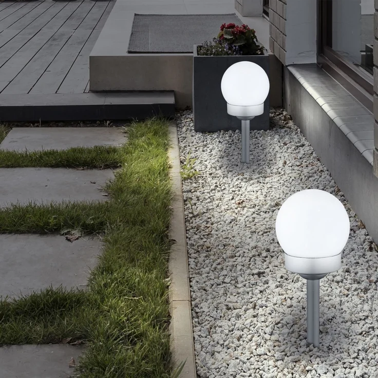 Solarleuchte Garten Kugel Wegeleuchte Solarlampe Außen Außenleuchte SL3349 – Bild 2