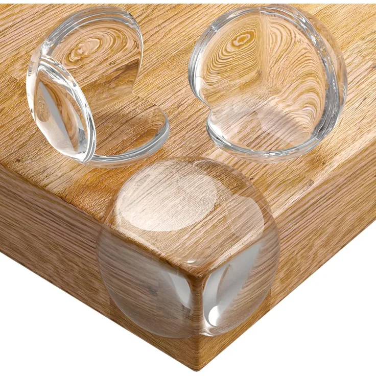 CalMyotis Eckenschutz und Kantenschutz für Kindersicherung, für Tisch und Möbel Ecken, Stoßschutz für Baby und Kinder, für Baby Schutz, Transparent (12 Stück)