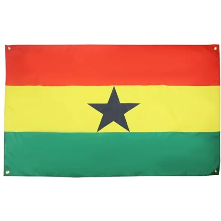 AZ FLAG Ghana-Flagge, 150x90 cm, mit 4 Ösen, Ghanaischer Pavillon für Balkon oder Wand – Bild 2