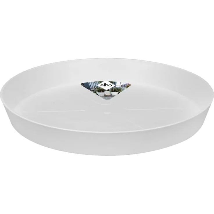 elho loft urban untersetzer rund 34cm Untersetzer - Seidenweiß | Ø 34.1 x H 4.4 cm | Für den Außenbereich geeignet