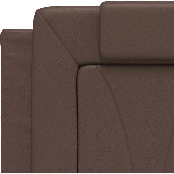 vidaXL Kopfteil-Kissen Braun 120 cm Kunstleder 374783 – Bild 8