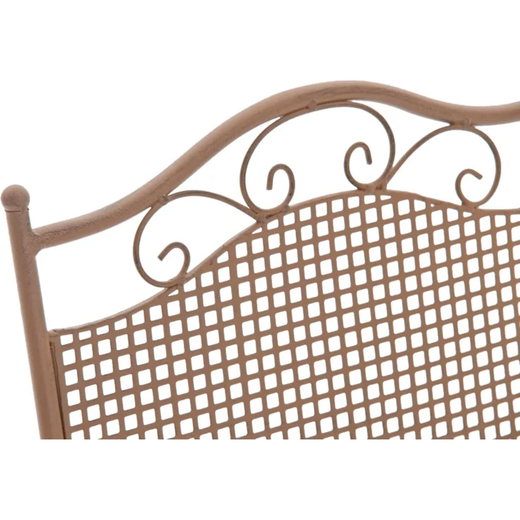 2er Set Gartenstühle DALLAS - Metall Antik braun 41x50x91 cm | Gartenstuhl Klappbar Klappstühle Metall Terrassenstuhl Antik Verzierung Stühle Garten – Bild 6
