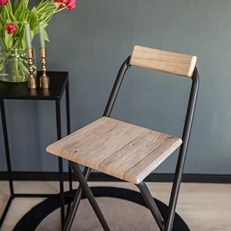 Urban Living Barhocker Bistro Hocker Hochstuhl klappbarer FRIENDS Tresenhocker (Max. Belastbarkeit 120 Kg), Sitzhöhe: 75 cm – Bild 5