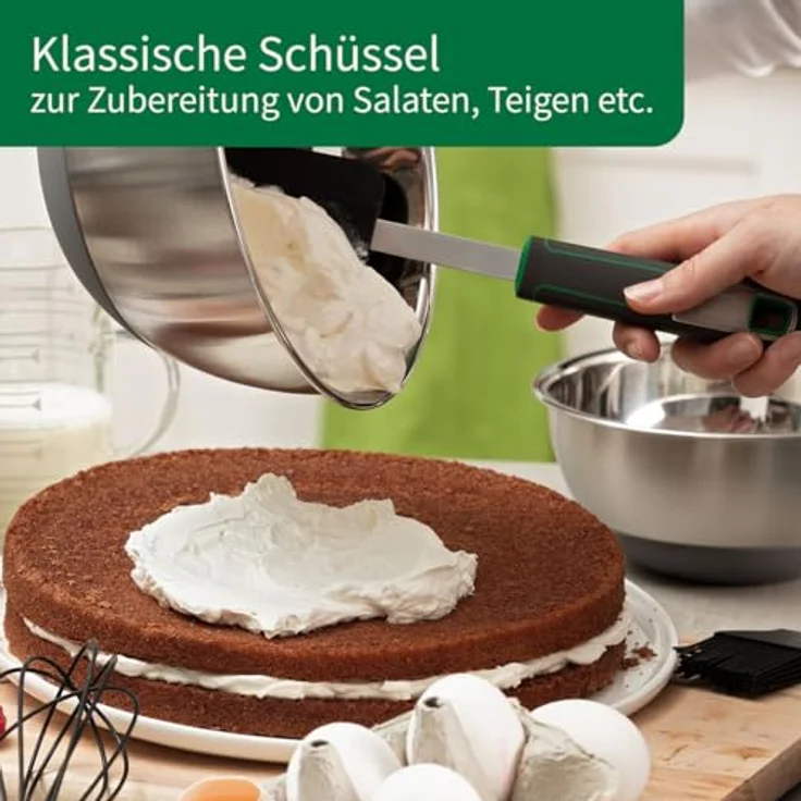 Chefkoch trifft Fackelmann Schüssel Edelstahlschüsseln Set, Rührschüsseln, Küchenschüsseln, Antirutsch – Bild 5