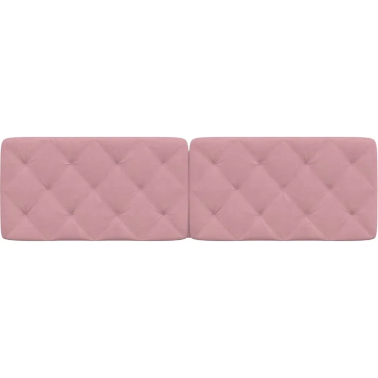 vidaXL Kopfteil-Kissen Rosa 180 cm Samt 374744 – Bild 5