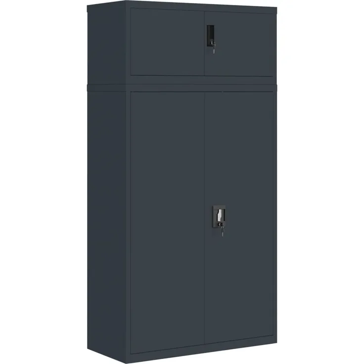 vidaXL Aktenschrank Anthrazit 90x40x180 cm Stahl 3188331