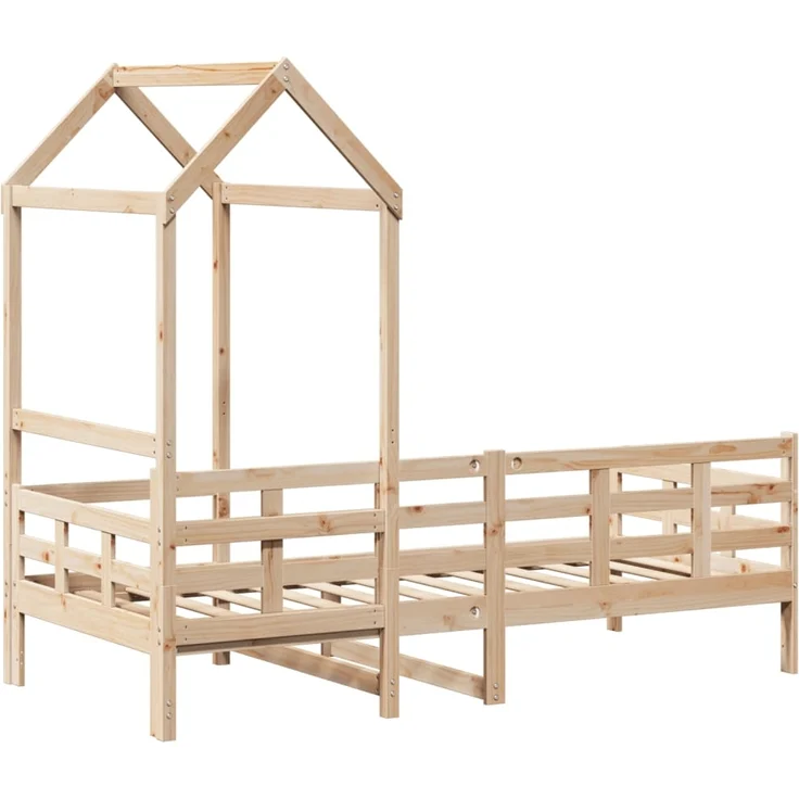 vidaXL Tagesbett mit Dach 80x200 cm Massivholz Kiefer 3282326 – Bild 7