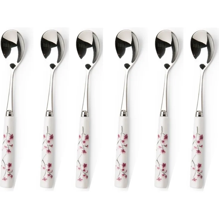 TeaLogic Teelöffel Cherry Blossom, Farbe: Weiß, Motiv: Kirschblüten
