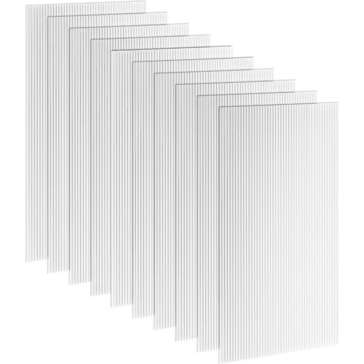 Wohnora-10 Polycarbonat-Wabenplatten, 4 mm, UV-beständig, Doppelwaben-Gewächshausplatte, 120x60 cm, transparent,H 04cm x T 1320cm x B 600cm – Bild 1