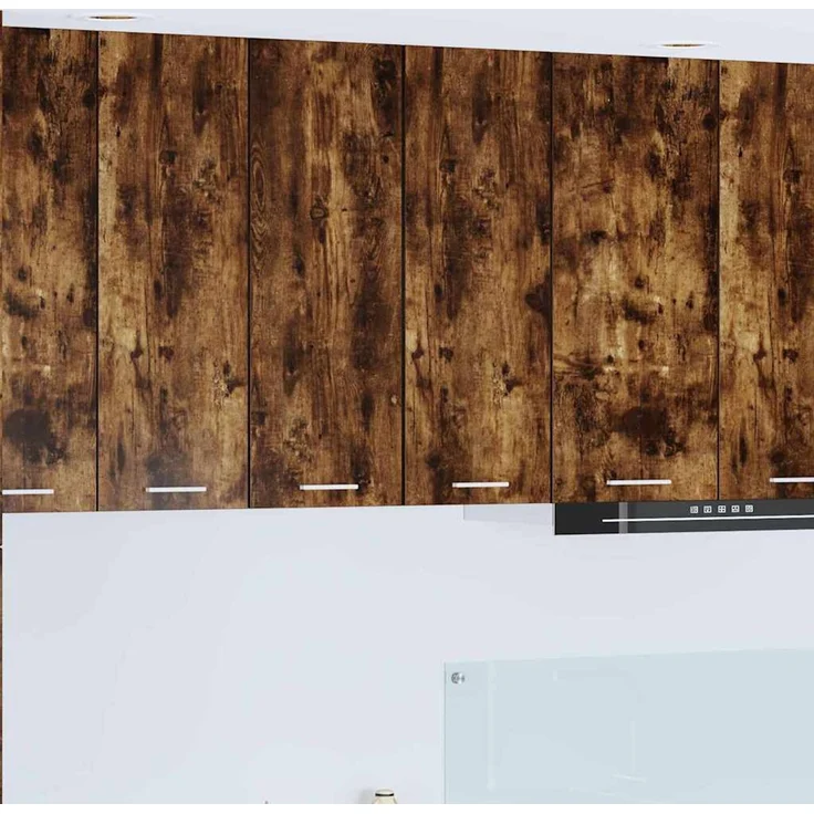 vidaXL Hängeschrank 2 stk. Geräucherte Eiche und Weiß Holzwerkstoff 884251 – Bild 1