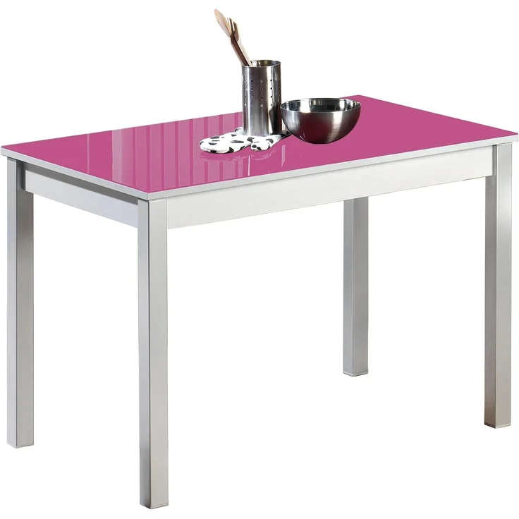 ASTIMESA Küchentisch, Metall, Fuchsia, 90x50 cm
