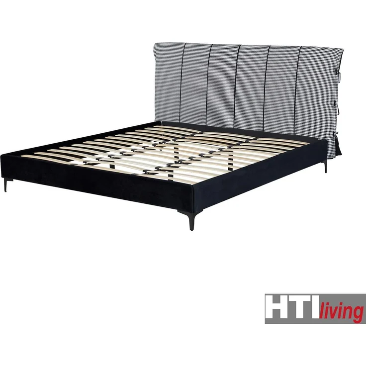 HTI-Living Bett Roxbury L, Doppelbett mit gepolstertem Kopfteil, 180 x 200 cm, inklusive geteiltem Lattenrost