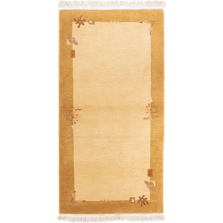 Nepal Teppich - Royal - 141 x 74 cm - beige