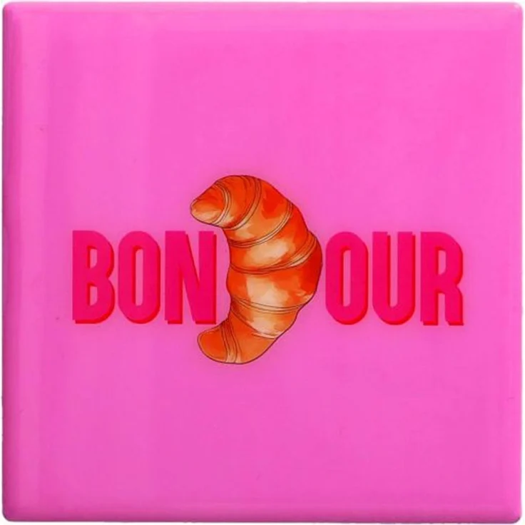 Gift Company Love tiles Untersetzer Motiv: Bonjour rosa