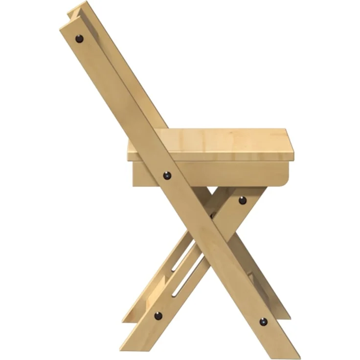 vidaXL Esszimmerstühle Klappbar 4 Stk. Corona Wachsbraun Massivholz 4013434 – Bild 5