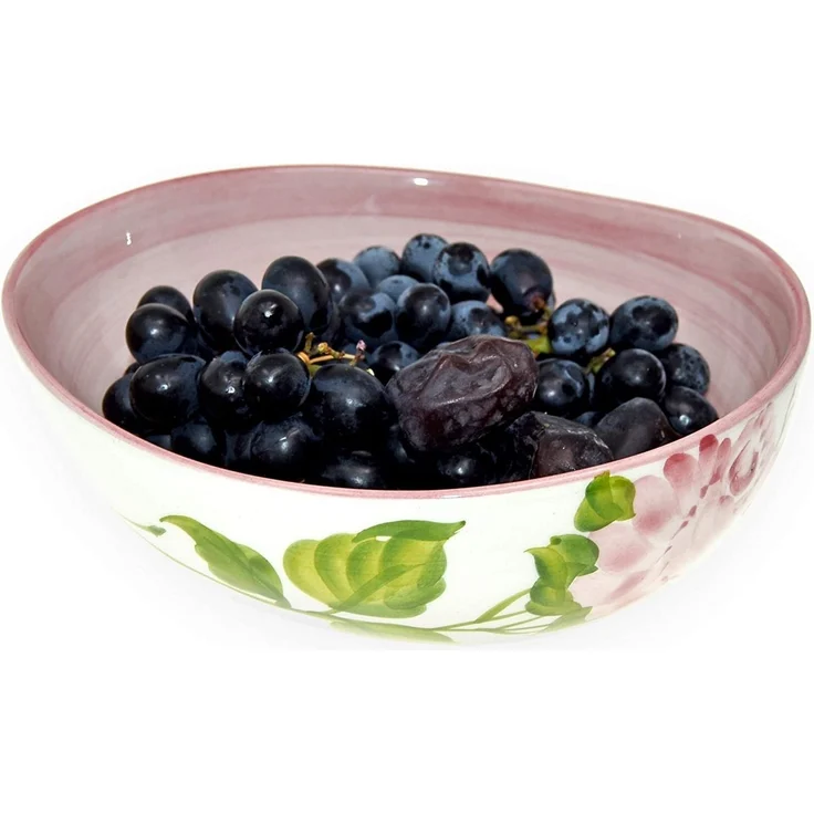 Lashuma Salatschüssel Melone, Keramik, (1-tlg), Handbemalte Servierschale in Melonen Optik Ø 25 cm – Bild 3
