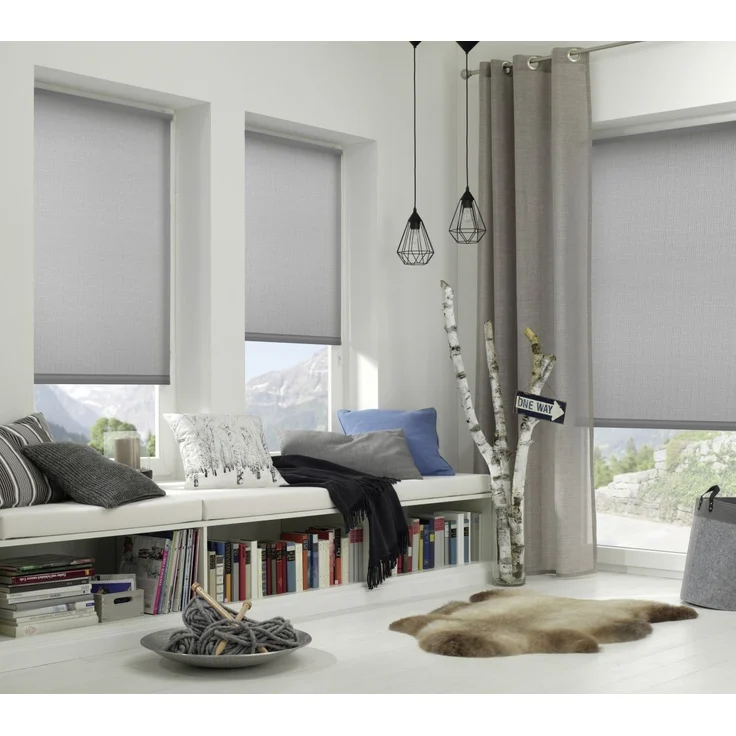 Gardinia Easyfix Rollo Uni, Hellgrau, 150x100 cm – Bild 6