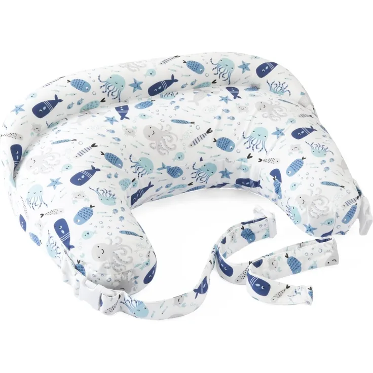 Boppy Deluxe Stillkissen, Brust und Flasche Fütterung Unterstützung, ergonomische Form mit Mutter und Baby zu unterstützen, volle Polsterung, abnehmbar und waschmaschinenfest, 0M +