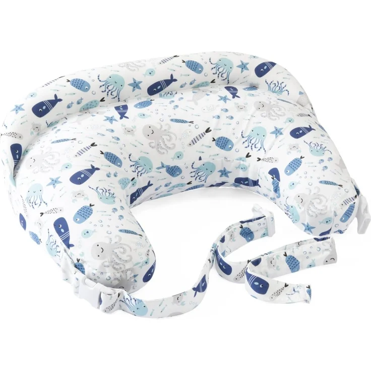 Boppy Deluxe Stillkissen, Brust und Flasche Fütterung Unterstützung, ergonomische Form mit Mutter und Baby zu unterstützen, volle Polsterung, abnehmbar und waschmaschinenfest, 0M +