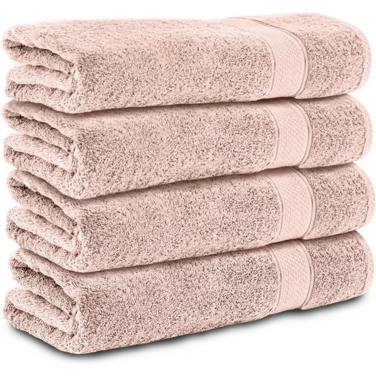 Komfortec Handtuch Set 100% Baumwolle, 470 g/m², Frottee (Set, 4-St), Handtücher 50x100 cm Set, Weich – Bild 1