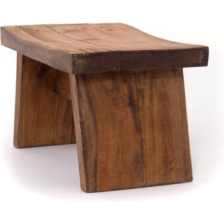 DESIGN DELIGHTS Hocker NOSTALGISCHER FUßHOCKER "SCHEMEL", Altholz massiv, Holzhocker, 08 h – Bild 2