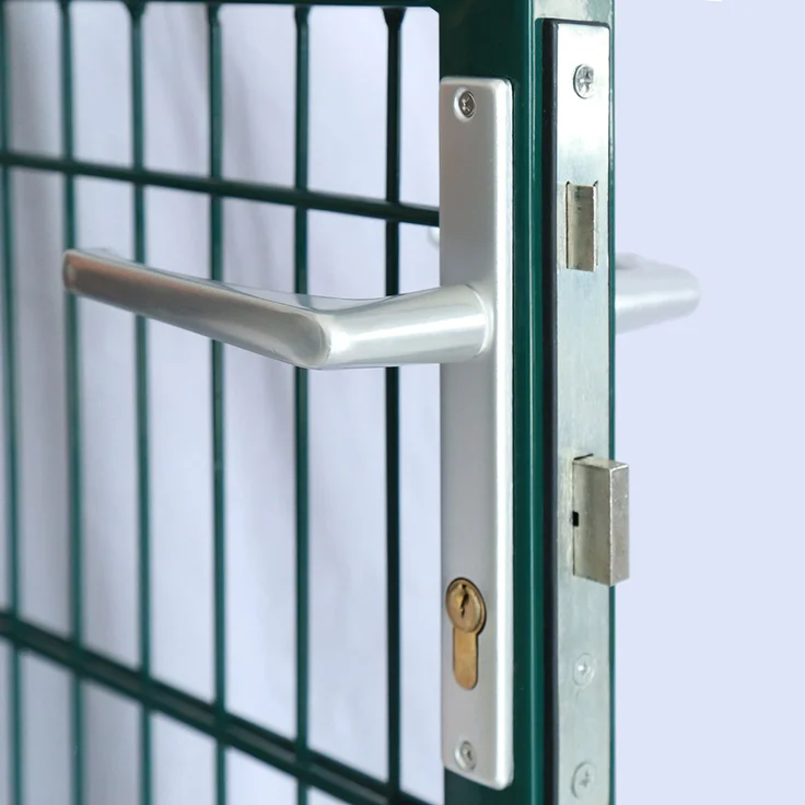 HOME DELUXE Gartentor für Doppelstabmattenzaun PORTARIUS - 200 cm Grün – Bild 3