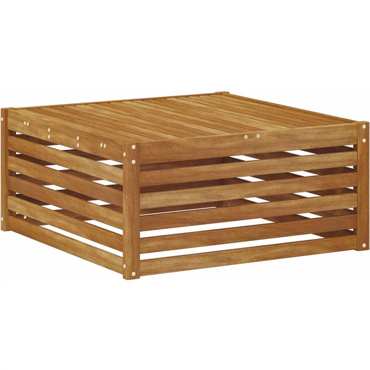 vidaXL Tisch für Outdoor Massivholz Akazie Natur 79 x 79 x 37 cm 900556 – Bild 6