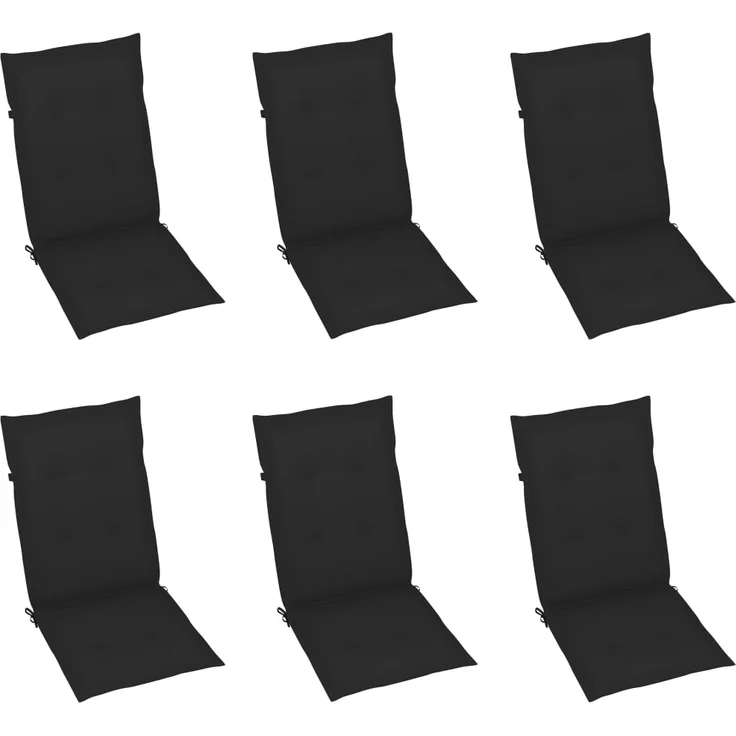 vidaXL Klappbare Gartenstühle 6 Stk. mit Auflagen Massivholz Akazie 3064126 – Bild 5