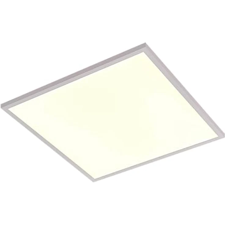 Lindby LED Panel Deckenleuchte 59,5 x 59,5 cm, dimmbar mit RGB Backlight und wechselbarer Lichtfarbe (3.000–6.000K), Fernbedienung inkl. 50W Leuchtmittel – Bild 1